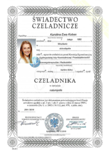 certyfikat naturopata