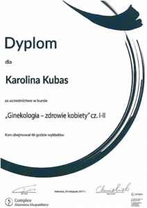 certyfikat ginekologia część 1-2